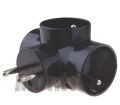 ROZGAŁĘŹNIK / ADAPTOR 3X / P0030 typ E2010 czarny