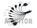 Ładowarka / kabel USB 10w1 z 10 końcówkami US4