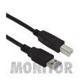 Przyłącze USB A (M) - USB B (M) 3m WERSJA 2.0 CZARNY / CABLE-141/3HS 