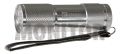 Latarka 9 LED metalowa Silver/ P3841 typ LFL215-9T