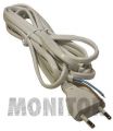 PRZEWÓD / KABEL zasilający  KF-H1 / 2x0,75 / 3M / BIAŁY S15273